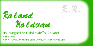 roland moldvan business card